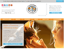 Tablet Screenshot of care4paws.org